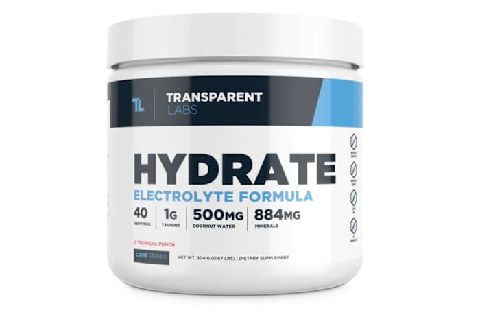 Tub of electrolyte formula